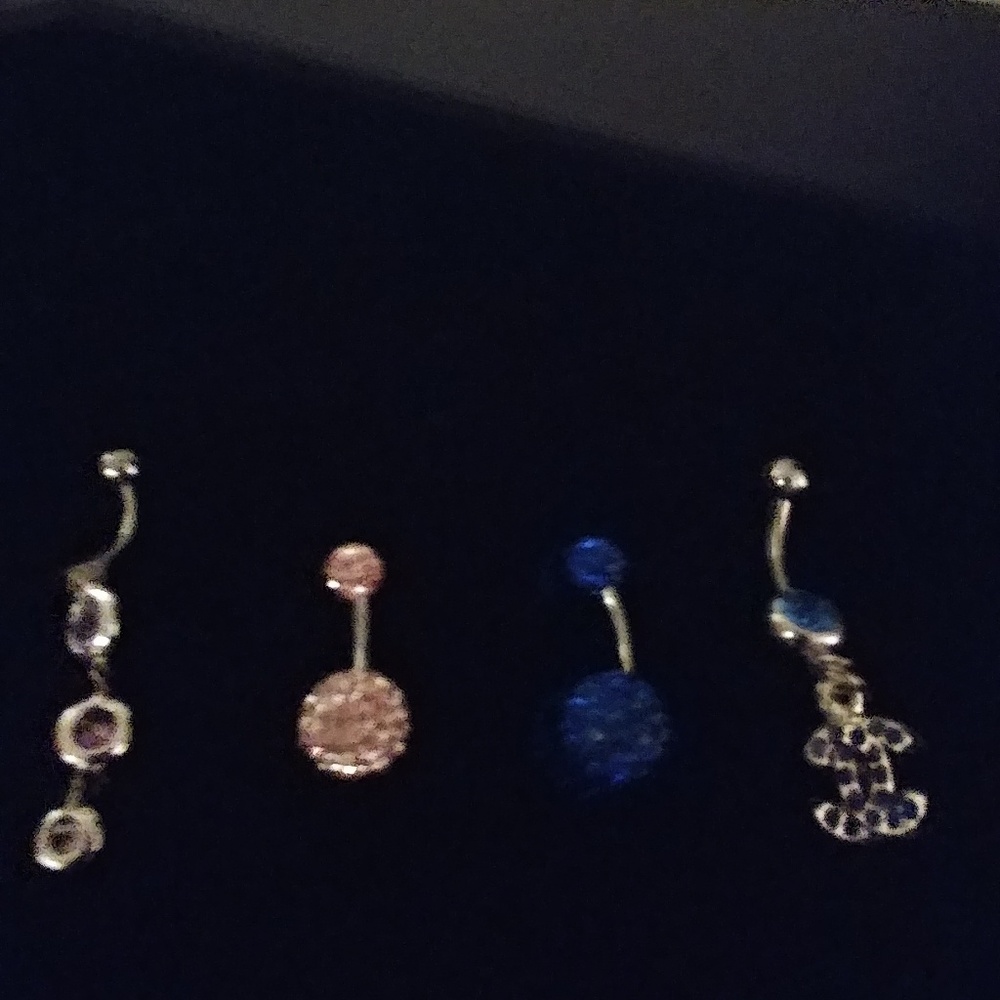 Set of 4 Navel Rings Variety